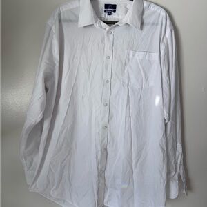 George Crisp White Dress Shirt (for Men, boyfriend style)